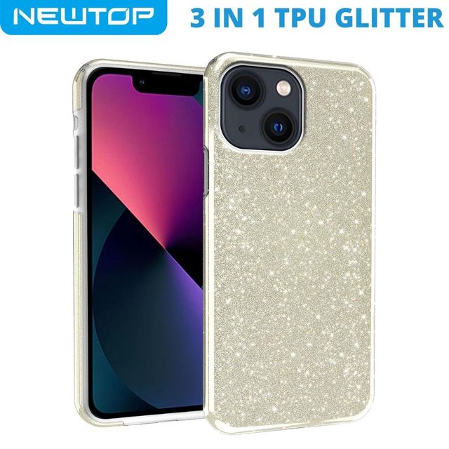 3 IN 1 PC TPU GLITTER COVER APPLE IPHONE 14 PRO