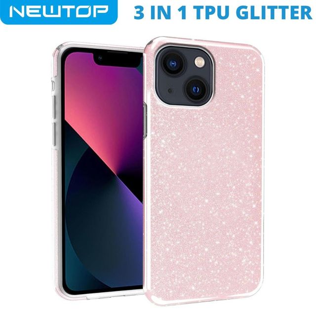 3 IN 1 PC TPU GLITTER COVER APPLE IPHONE 14 PRO