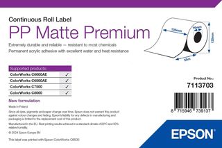 7113703 ROTOLO CARTA MATTE 105X55M