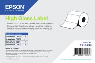 7113753 HIGH GLOSS LABEL 102X51 610