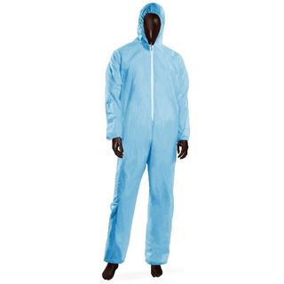 AJSIA CF50 TUTA HOOD 40 AZZURRO L