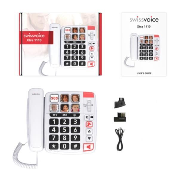ALCATEL SWISSVOICE TELEFONO FISSO XTRA 1110