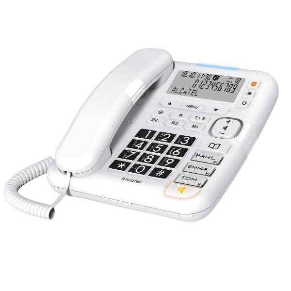 ALCATEL TMAX70 TELEFONO DA TAVOLO PER ANZIANI AMPIO DISPLAY NOME E NUMERO SUONE…