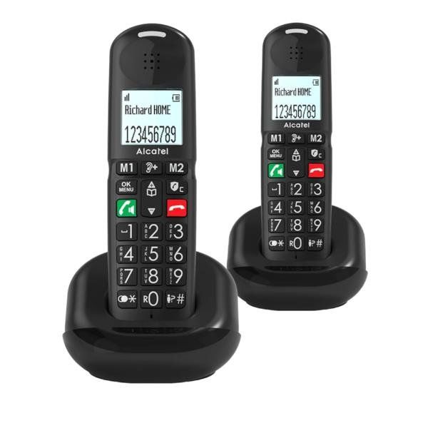 ALCATEL XL685 DUO TELEFONO CORDLESS DECT + AGGIUNTIVO VIVAVOCE AUDIO POTENZIATO…