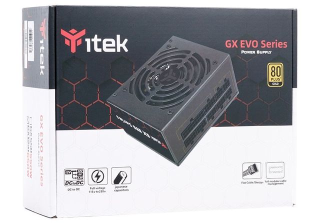 ALIMENTATORE MICRO STX GX650 EVO 650 WATT (ITPSEGX650) 80 PLUS GOLD MODULARE SFX