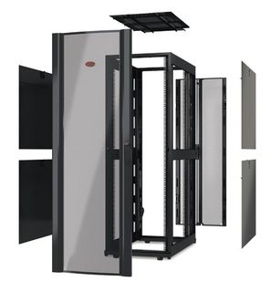 APC NetShelter SX - Rack a telaio aperto - nero - 48U - 19"