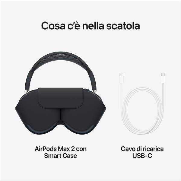 APPLE AIRPODS MAX 2 CUFFIE BLUETOOTH SENZA FILI OVER-EAR CON MICROFONO CANCELLA…