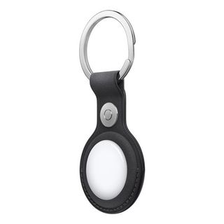 APPLE AIRTAG PORTACHIAVI IN TESSUTO FINEWOVEN KEY RING - NERO