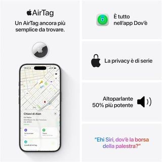 APPLE AirTag (2nd generation) TAG BLUETOOTH ANTI-PERDITA PER TELEFONO CELLULARE…