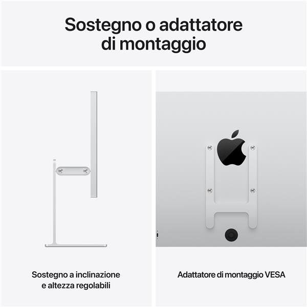 APPLE STUDIO DISPLAY XDR VETRO NANOTEXTURE 27" 5K ULTRA HD SOSTEGNO A INCLINAZI…