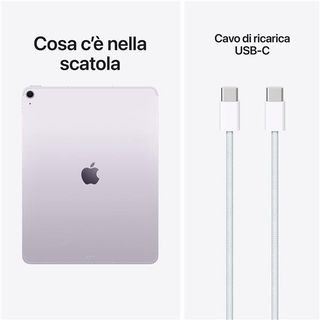APPLE iPAD AIR 13" 2026 13" CHIP APPLE M4 128GB WI-FI + CELLULAR 5G ITALIA PURP…