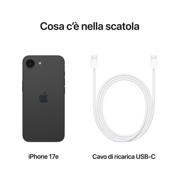 APPLE iPHONE 17e 5G DUAL SIM 6.1" OLED 512GB ITALIA BLACK