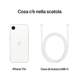 APPLE iPHONE 17e 5G DUAL SIM 6.1" OLED 512GB ITALIA WHITE