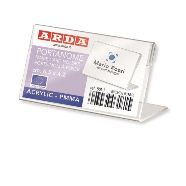 ARDA PORTANOME A L ACRILICO MM.6 5X4 2