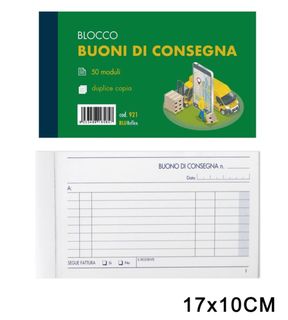 ART.921 BLUREFLEX BUONI DI CONSEGNA 50MODULI 2COPIE 10X17CM