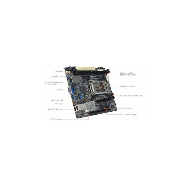 ASUS P13R-I INTEL C262 SCHEDA MADRE PER INTEL XEON E2400 LGA 1700 MINI ITX
