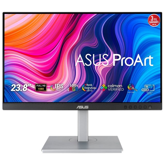 ASUS PA247CV 60,5 cm (23.8") 1920 x 1080 Pixel Full HD LED Nero, Argento