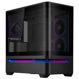 ASUS PRIME AP202 ARGB, Midi Tower, PC, Nero, micro ATX, Mini-ITX, Multi, 17,5 cm