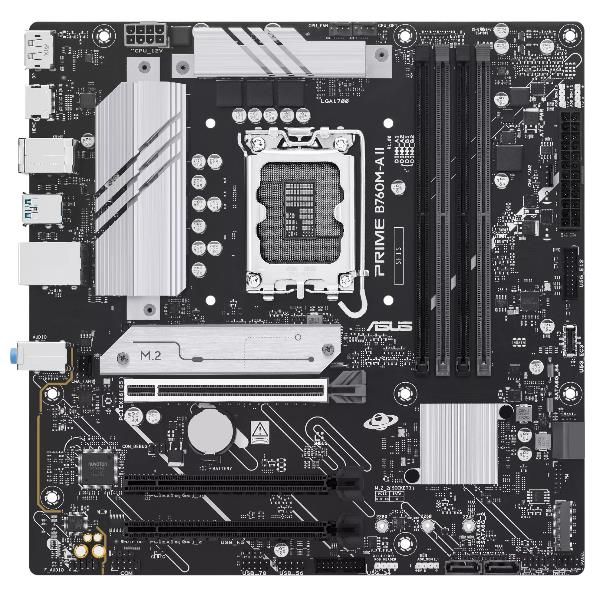 ASUS PRIME B760M-A II-CSM, Intel, LGA 1700, Intel® Celeron®, Intel® Pentium® Go…
