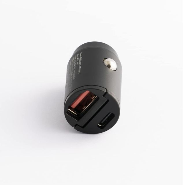 Celly - BLCC30WUSBUSBC - Black Label Mini USB-A + USB-C Car Charger 30W
