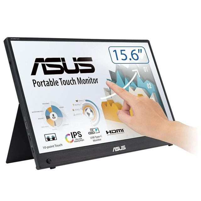 ASUS ZenScreen MB16AHT Monitor PC 39,6 cm (15.6") 1920 x 1080 Pixel Full HD Tou…