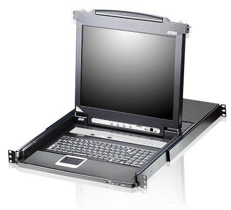 ATEN 16-PORT SINGLE RAIL 17" LCD KVM IT