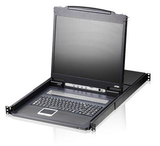 ATEN 16-PORT SINGLE RAIL 19" LCD KVM IT