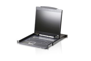 ATEN 8-PORT SINGLE RAIL 17" LCD KVM IT