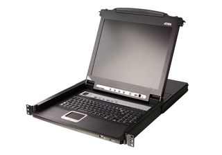 ATEN 8-PORT SINGLE RAIL 17.3 WIDESCREEN