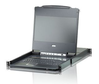 ATEN 8-PORT SINGLE RAIL WIDESCREEN 17 IT