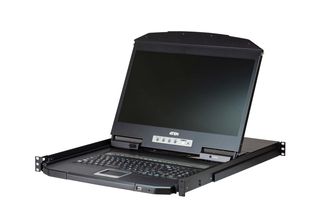 ATEN 8-PORT SINGLE RAIL WIDESCREEN 18 UK