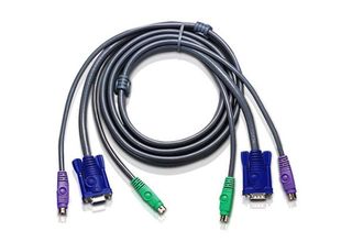 ATEN AT-2L5002P/C - 1,8 m - PS/2 - PS/2 - VGA - VGA - 2xPS/2 - VGA - 2xPS/2