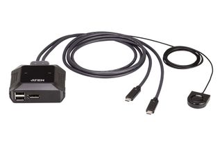 ATEN US3312-AT switch per keyboard-video-mouse (kvm) Nero