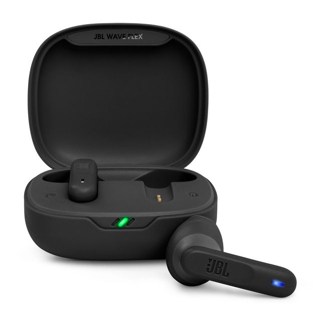 AURICOLARI BLUETOOTH WAVE FLEX + CUSTODIA RICARICA - COLORE NERO (JBLWFLEXBLK)