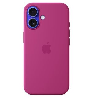 Apple - Cover per cellulare - compatibile MagSafe - silicone - fucsia - per iPh…