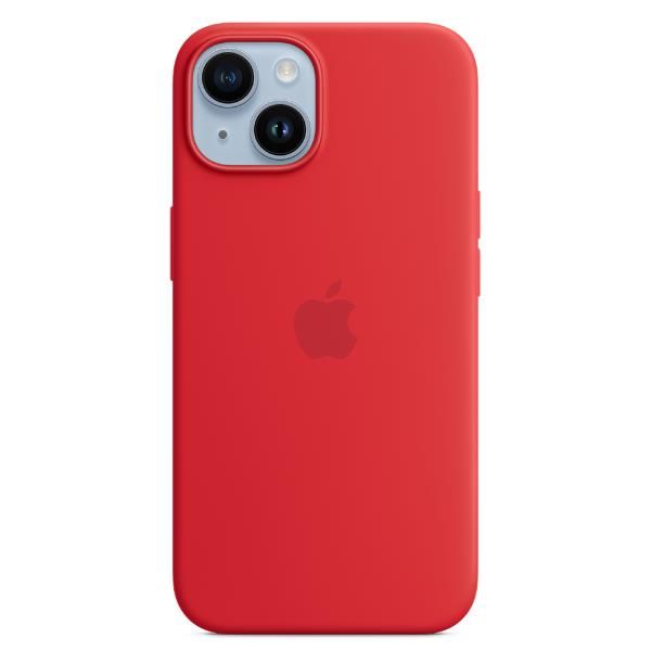 Apple - Cover per cellulare - compatibile MagSafe - silicone - rosso - per iPho…