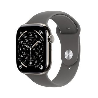 Apple Watch Series 11 GPS + Cellular 46mm Cassa Titanio con Band Grigio Pietra …