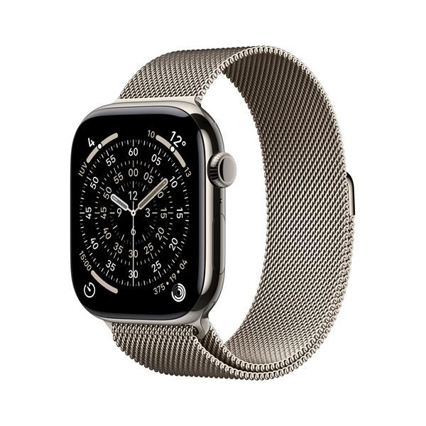 Apple Watch Series 11 GPS + Cellular 46mm Cassa Titanio con Loop Milanese Natur…