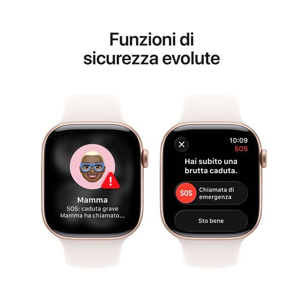 Apple Watch Series 11 GPS 46mm Cassa Alluminio Oro Rosa con Band Rosa Fard - S/…