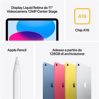 Apple iPad 11' Wi-Fi + Cellular 256GB - Blu