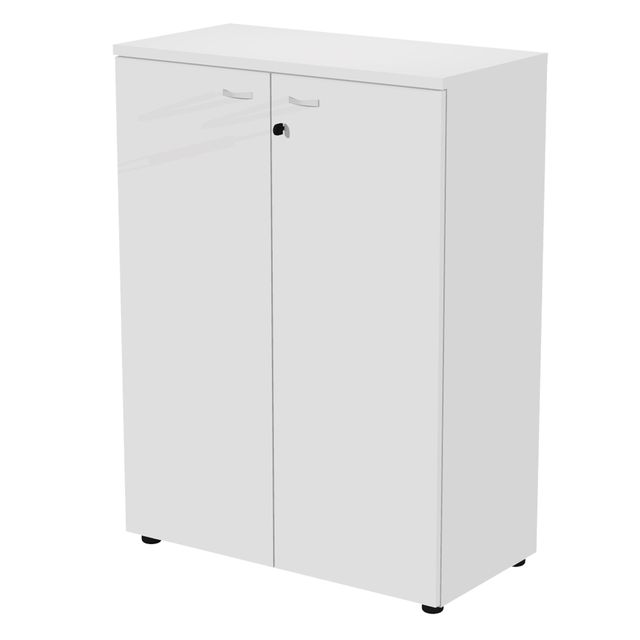 Armadio modulare a 2 ante medio 90x45,8cmxH123cm bianco