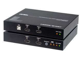 Aten CE824-AT-G USB HDMI Doppio View HDBaseT2.0 KVM Extend