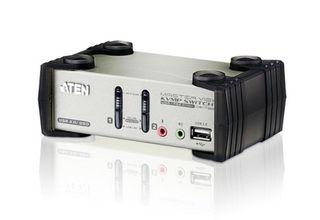 Aten CS1732B-AT-G 2P PS/2-USB VGA/Audio KVMP Switch W/OSD