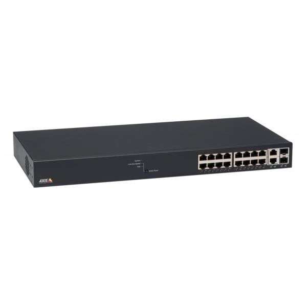 Axis T8516 - Switch - gestito - 16 x 10/100/1000 (PoE+) + 2 x 10/100/1000/SFP -…
