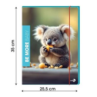 BE MORE BABY CARTELLINA A 3 LEMBI IN CARTONCINO PLASTIFICATO 350X255X10 mm CHIU…