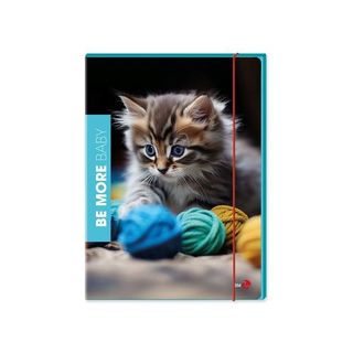 BE MORE BABY CARTELLINA A 3 LEMBI IN CARTONCINO PLASTIFICATO 350X255X10 mm CON …