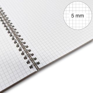 BE MORE MEOW MAXI QUADERNO SPIRALATO 80 GR 210X297 mm A4 60 FOGLI A QUADRETTI 5…