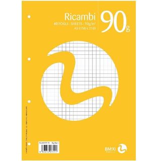 BE MORE RICAMBI NON RINF. A5 90GR R. 5MM