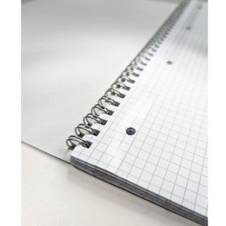 BE MORE RICAMBI RINFORZATI SPIRALATI 90 GR 230X325 mm 60 FOGLI A QUADRETTI 4 mm…