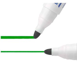 BIC VELLEDA 1701 MARCATORE PER LAVAGNA ECO VERDE PUNTA TONDA 1.5 mm CONF 12 Pz.